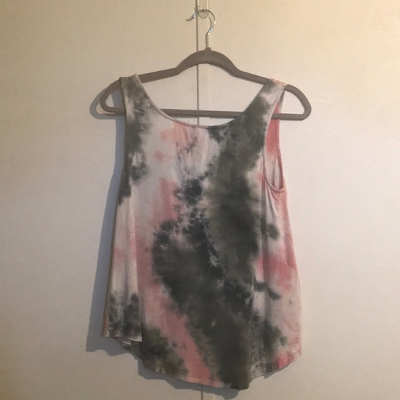 Mimi Chica pink and gray flowing tank - Picture 2 of 3